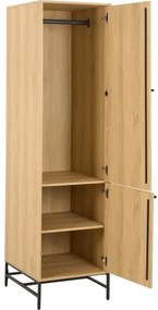 Šatníková skriňa OLIVIA 51x200 cm dub