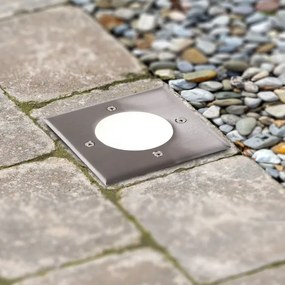 LED Nájazdové svietidlo MIVO LED/3W/230V 12x12 cm IP67 matný chróm