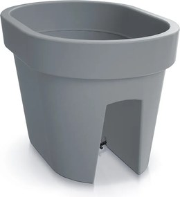 Kvetináč Lofly Railing sivý