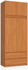 Skriňa s nadstavcom S 90 cm 2D 2SZ CLP olcha