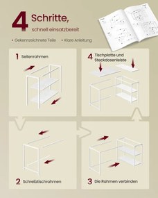 Rohový pracovný stôl LWD135WF01