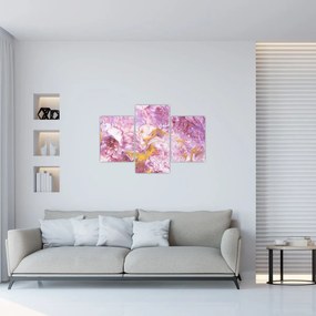 Obraz - Ružová abstrakcia (90x60 cm)