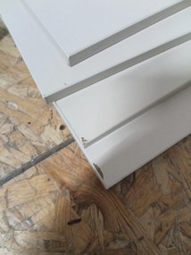 AKCIA Nástenná polica SHELVIX 55 cm biela II. akosť