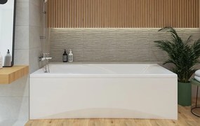 Cersanit Zen, akrylátová vaňa 180x85cm + nožičky, biela, S301-129