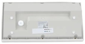 LED Vonkajšie nástenné svietidlo LED/12W/230V 4000K IP65 biela