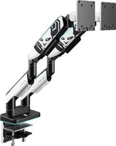 Držiak na dva monitory 35" RGB, bielo-čierny: Diablo X-Arm Dual