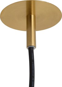 Art Deco závesná lampa zlatá s opálovým sklom IP44 - Flore