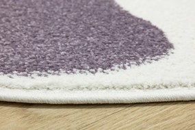 Koberec Lima M183A krémový / fialový