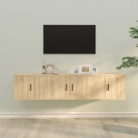 3-dielna súprava TV skriniek dub sonoma spracované drevo 3188417