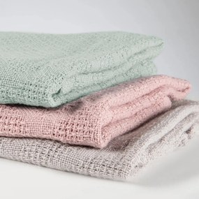 Zelená pletená detská deka z bio bavlny 80x80 cm Lil Planet – Roba