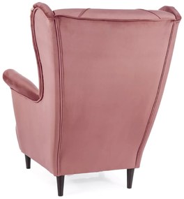 Staroružové TV kreslo LADY VELVET