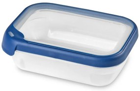 Obdĺžniková nádoba 1,2l 252239 priehľadná/modrá