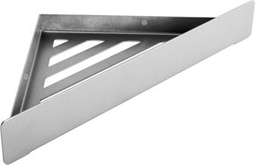 Rea Rea, kúpeľňová polica 285x145x40 mm, SF07, brúsená oceľ, REA-47005