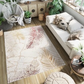 Luxusný koberec so vzorom listov Golden Šírka: 80 cm | Dĺžka: 150 cm