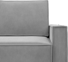 Rohová rozkladacia sedačka NOTO Poso 055 svetlosivá