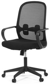 Kancelářská židle, houpací mechanismus, černá látka, KA-S424 BK