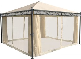 Pergola s boční stěnou 4x4 m WH5135 Dekorhome