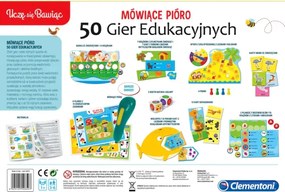Hovoriace pero 50 vzdelávacích hier Učím sa hrať poľský jazyk Clementoni 50650