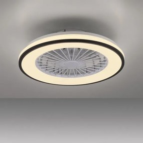 JUST LIGHT. 14447-18 - LED RGBW stmievateľný stropný ventilátor LENO LED/44W/230