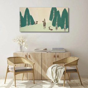 Obraz Canvas Abstrakcie lesných zvierat