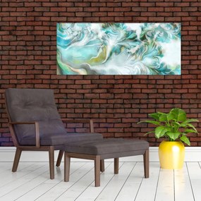 Obraz - Maľba abstraktných vzorov (120x50 cm)