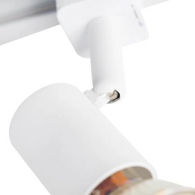 Moderný koľajnicový systém s 5 reflektormi 1-fázový biely - Jeany