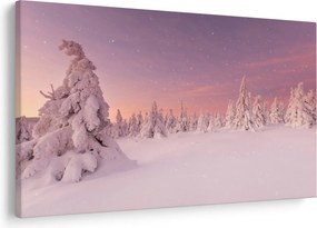 Obraz - Stromy pod snehovou prikrývkou (90x60 cm)