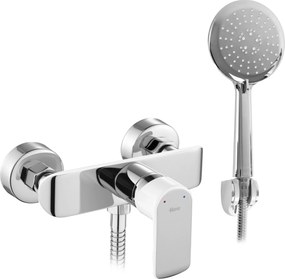 Rea Bloom, sprchová batéria s ručnou hlavicou, biela-chróm, REA-B3000