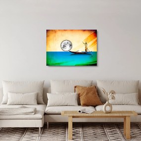 Sklenený obraz - Staroveká maľba (70x50 cm)