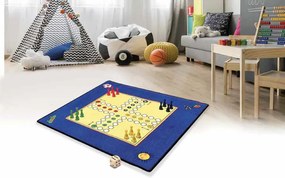 Hrací koberec Člověče nezlob se + figurky a kostka - 92x92 cm