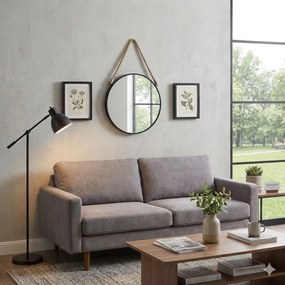 Závesné zrkadlo Round1, čierne