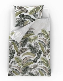 Kvalitex Bavlnené obliečky Delux Palma biela, 140 x 220 cm, 70 x 90 cm