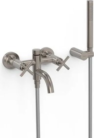Vaňová batéria TRES Montblanc so sprchovacím setom 150 mm nerez 28317601AC