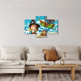 Obraz - Pirátsky poklad (90x60 cm)