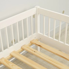 Ourbaby® 35986-0 Dětská postel Teddy Plus - bílá posteľ 160x80 cm biela