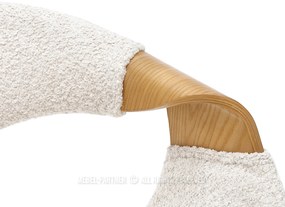 Barová stolička Korala (krémová + dub). Akcia -18%. Vlastná spoľahlivá doprava až k Vám domov. 1136395