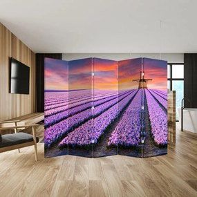 Paraván - Kvetinová farma (210x170 cm)