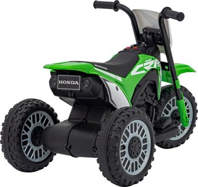 Ramiz Cross Honda CRF 450R batériový bicykel pre deti Zelená + 3 kolesá + gumový behúň + klaksón