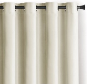 Záves AmeliaHome Velvet s priechodkami 140x270 cm krémový