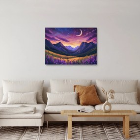 Obraz - Fialová krajina (70x50 cm)