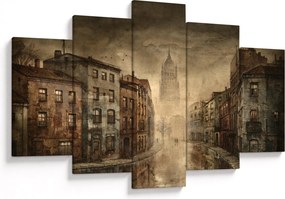 Obraz - Maľba mesta (150x105 cm)