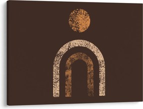 Obraz - Oranžové oblúky N⁰1 (70x50 cm)