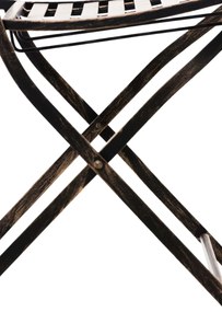 Kovová skladacia stolička Sibell (SET 2 ks) - Bronzová