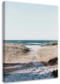 Obraz na plátně Pláž Mořský písek - 60x90 cm