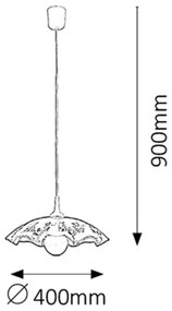 Rabalux 4795 - Luster VINO E27/60W/230V