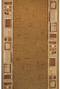 Koberce Breno Behúň JENA 35, šíře role 67 cm, hnedá, viacfarebná