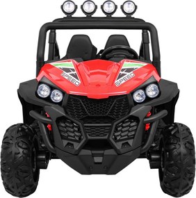 Ramiz Detský terénny výťah Grand Buggy Červená + pohon 4x4 + diaľkové ovládanie + nosič batožiny + rádio MP3 + LED