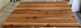 Jedálenský stôl ZOJA Druh dreva: Dub, Farba nôh: Čierna