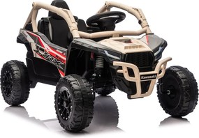LEAN CARS Elektrické autíčko na batérie Kawasaki JS330 24V5Ah čierno-béžové