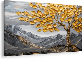Obraz – Strom so zlatými listami (90x60 cm)